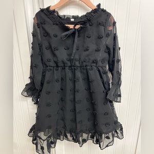 Baby/Toddler Girls Black Dress